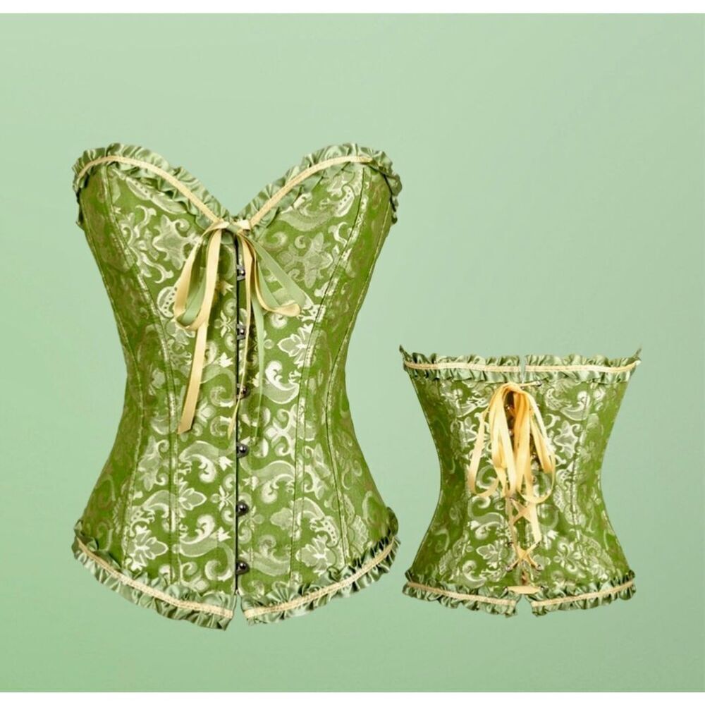 Beautiful Emerald Corset - Picture 5 of 9